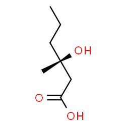 ChemSpider 2D Image | (3S)-3-Hydroxy-3-methylhexanoic acid | C7H14O3