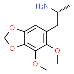 ChemSpider 2D Image | (2R)-1-(6,7-Dimethoxy-1,3-benzodioxol-5-yl)-2-propanamine | C12H17NO4
