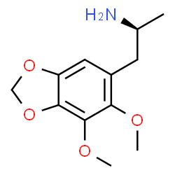 ChemSpider 2D Image | (2S)-1-(6,7-Dimethoxy-1,3-benzodioxol-5-yl)-2-propanamine | C12H17NO4