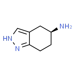 ChemSpider 2D Image | (5S)-4,5,6,7-Tetrahydro-2H-indazol-5-amine | C7H11N3
