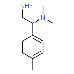 ChemSpider 2D Image | (1R)-N~1~,N~1~-Dimethyl-1-(4-methylphenyl)-1,2-ethanediamine | C11H18N2