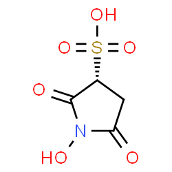 ChemSpider 2D Image | (3R)-1-Hydroxy-2,5-dioxo-3-pyrrolidinesulfonic acid | C4H5NO6S