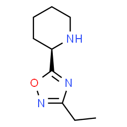 ChemSpider 2D Image | (2R)-2-(3-Ethyl-1,2,4-oxadiazol-5-yl)piperidine | C9H15N3O