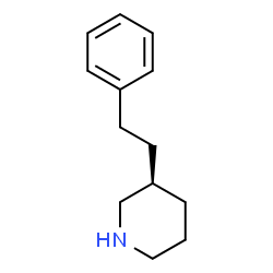ChemSpider 2D Image | (3S)-3-(2-Phenylethyl)piperidine | C13H19N