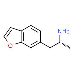 ChemSpider 2D Image | (2R)-1-(1-Benzofuran-6-yl)-2-propanamine | C11H13NO