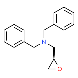 ChemSpider 2D Image | N,N-Dibenzyl-1-[(2R)-2-oxiranyl]methanamine | C17H19NO