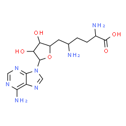 ChemSpider 2D Image | 6,9-Diamino-1-(6-amino-9H-purin-9-yl)-1,5,6,7,8,9-hexadeoxydecofuranuronic acid | C15H23N7O5