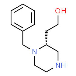 ChemSpider 2D Image | 2-[(2R)-1-Benzyl-2-piperazinyl]ethanol | C13H20N2O