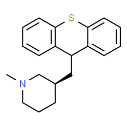 ChemSpider 2D Image | (3R)-1-Methyl-3-(9H-thioxanthen-9-ylmethyl)piperidine | C20H23NS