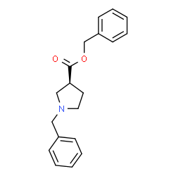 ChemSpider 2D Image | Benzyl (3S)-1-benzyl-3-pyrrolidinecarboxylate | C19H21NO2
