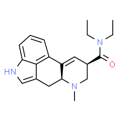 ChemSpider 2D Image | (5alpha,8beta)-N,N-Diethyl-6-methyl-9,10-didehydroergoline-8-carboxamide | C20H25N3O
