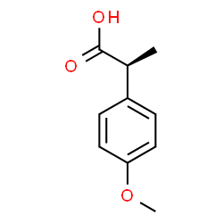 ChemSpider 2D Image | (2S)-2-(4-Methoxyphenyl)propanoic acid | C10H12O3