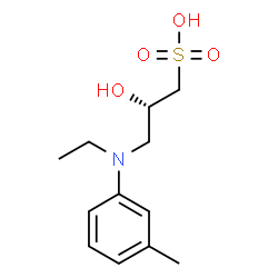 ChemSpider 2D Image | (2S)-3-[Ethyl(3-methylphenyl)amino]-2-hydroxy-1-propanesulfonic acid | C12H19NO4S