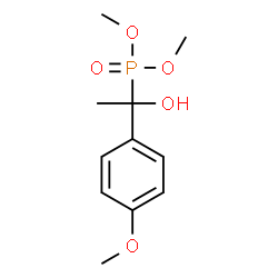 ChemSpider 2D Image | Dimethyl [1-hydroxy-1-(4-methoxyphenyl)ethyl]phosphonate | C11H17O5P
