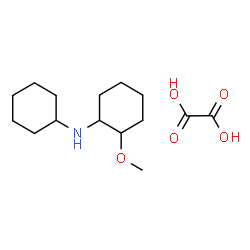 ChemSpider 2D Image | N-Cyclohexyl-2-methoxycyclohexanamine ethanedioate (1:1) | C15H27NO5