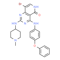 ChemSpider 2D Image | G749 | C25H25BrN6O2