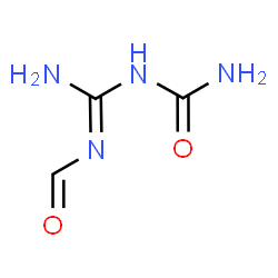 ChemSpider 2D Image | 1-(N-Formylcarbamimidoyl)urea | C3H6N4O2