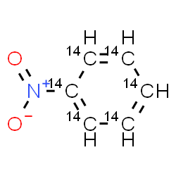 ChemSpider 2D Image | Nitro(~14~C_6_)benzene | 14C6H5NO2