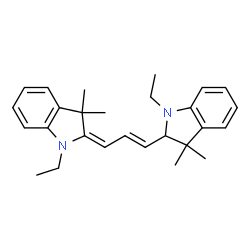 ChemSpider 2D Image | (2'E)-2,2'-[(1E,3E)-1-Propen-1-yl-3-ylidene]bis(1-ethyl-3,3-dimethylindoline) | C27H34N2