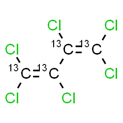 ChemSpider 2D Image | 1,3-Butadiene-13C4, 1,1,2,3,4,4-hexachloro- | 13C4Cl6