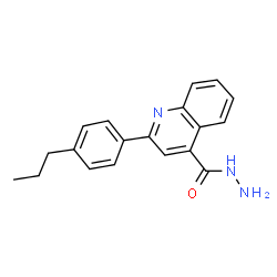 ChemSpider 2D Image | 2-(4-Propylphenyl)-4-quinolinecarbohydrazide | C19H19N3O