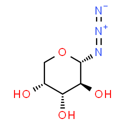 ChemSpider 2D Image | a-D-Arabinopyranosyl azide | C5H9N3O4