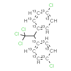 ChemSpider 2D Image | 1-chloro-4-[2,2,2-trichloro-1-(4-chlorophenyl)ethyl]benzene | C213C12H9Cl5
