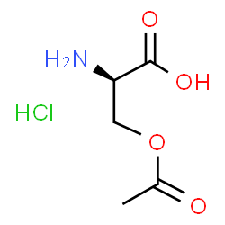 ChemSpider 2D Image | O-Acetyl-D-serine hydrochloride (1:1) | C5H10ClNO4