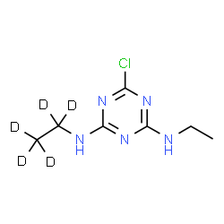 ChemSpider 2D Image | SIMAZINE D5 | C7H7D5ClN5