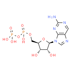 ChemSpider 2D Image | 2-Aminopurine ribodylic acid | C10H15N5O10P2