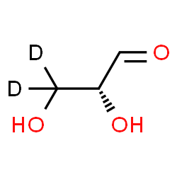 ChemSpider 2D Image | D-[3,3'-2H2]glyceraldehyde | C3H4D2O3