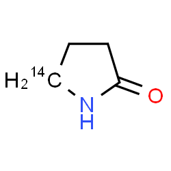 ChemSpider 2D Image | 2-(5-~14~C)Pyrrolidinone | C314CH7NO