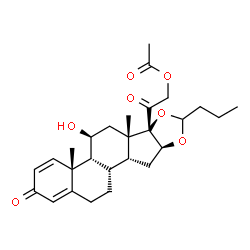 ChemSpider 2D Image | 2-[(4aR,4bR,5S,6aS,6bS,9aS,10aR)-5-Hydroxy-4a,6a-dimethyl-2-oxo-8-propyl-2,4a,4b,5,6,6a,9a,10,10a,10b,11,12-dodecahydro-6bH-naphtho[2',1':4,5]indeno[1,2-d][1,3]dioxol-6b-yl]-2-oxoethyl acetate | C27H36O7