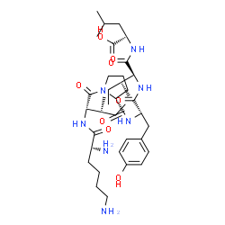 ChemSpider 2D Image | D-Lysyl-L-isoleucyl-D-prolyltyrosyl-L-isoleucyl-L-leucine | C38H63N7O8