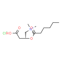 ChemSpider 2D Image | Hexanoyl-L-carnitine (chloride) | C13H26ClNO4