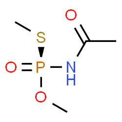 ChemSpider 2D Image | O,S-Dimethyl (R)-acetylphosphoramidothioate | C4H10NO3PS