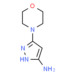 ChemSpider 2D Image | 5-Morpholino-1H-pyrazol-3-amine | C7H12N4O