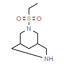 ChemSpider 2D Image | 3-(Ethylsulfonyl)-3,7-diazabicyclo[3.3.1]nonane | C9H18N2O2S