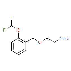 ChemSpider 2D Image | 2-{[2-(Difluoromethoxy)benzyl]oxy}ethanamine | C10H13F2NO2