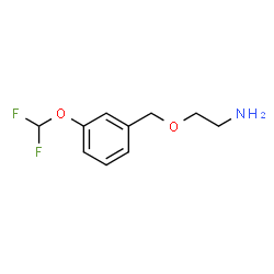 ChemSpider 2D Image | 2-{[3-(Difluoromethoxy)benzyl]oxy}ethanamine | C10H13F2NO2