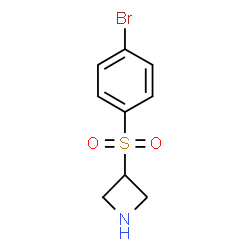 ChemSpider 2D Image | 3-((4-Bromophenyl)sulfonyl)azetidine | C9H10BrNO2S