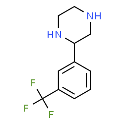ChemSpider 2D Image | 2-(3-Trifluoromethyl-phenyl)-piperazine | C11H13F3N2