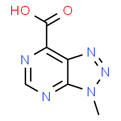 ChemSpider 2D Image | 3-Methyl-3H-[1,2,3]triazolo[4,5-d]pyrimidine-7-carboxylic acid | C6H5N5O2