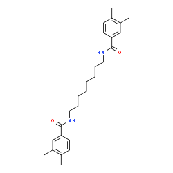 ChemSpider 2D Image | N,N'-1,8-Octanediylbis(3,4-dimethylbenzamide) | C26H36N2O2
