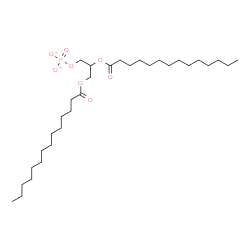 ChemSpider 2D Image | 2,3-Bis(tetradecanoyloxy)propyl phosphate | C31H59O8P