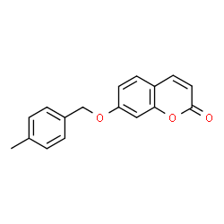 ChemSpider 2D Image | 7-[(4-Methylbenzyl)oxy]-2H-chromen-2-one | C17H14O3