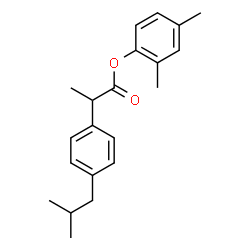 ChemSpider 2D Image | 2,4-Dimethylphenyl 2-(4-isobutylphenyl)propanoate | C21H26O2