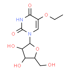ChemSpider 2D Image | 5-Ethoxy-1-pentofuranosyl-2,4(1H,3H)-pyrimidinedione | C11H16N2O7