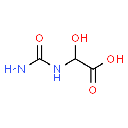 ChemSpider 2D Image | ureidoglycolic acid | C3H6N2O4