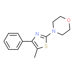 ChemSpider 2D Image | 4-(5-Methyl-4-phenyl-1,3-thiazol-2-yl)morpholine | C14H16N2OS